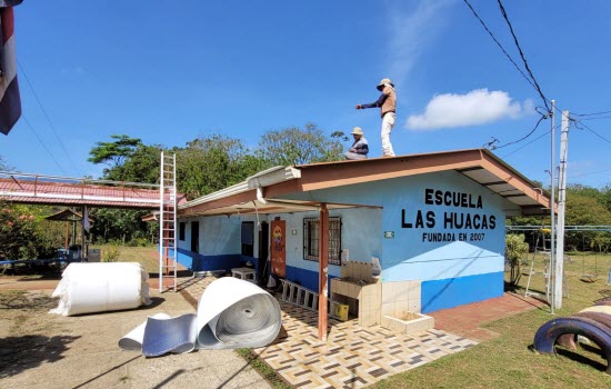 remodelacion escuela las huacas